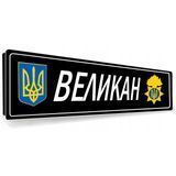 Номери на машину сувенірні з металу 2152754421 фото