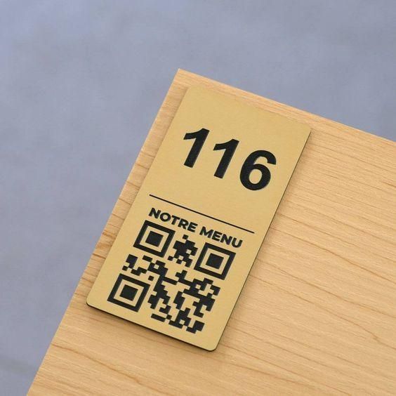 Наклейки з qr кодом на стіл металева 2507895951 фото
