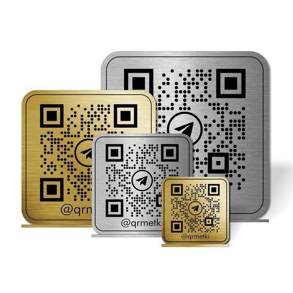 Наклейки з qr кодом на стіл металева 2507895951 фото