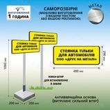 Переносний Знак Табличка для паркування Стоянка для автомобілів організації на ніжці з плитою 1389254874 фото