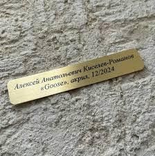 Таблички для картин з QR-кодом із металу 2429018117 фото