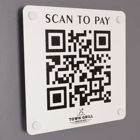 Настінний знак табличка QR-коду для сканування металу на стіну, знак QR-коду з логотипом настінний 2271942789 фото