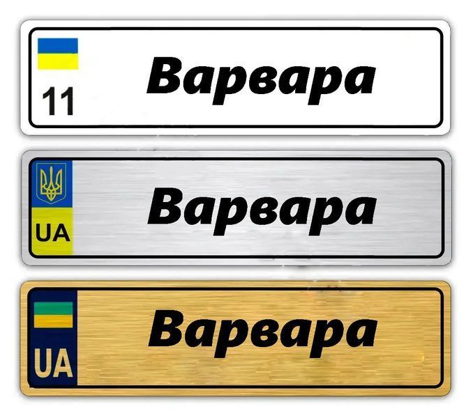 Іменні металеві номери на дитячий транспорт (Індивідуальний) Валерія 775972291 фото