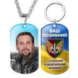 Армійський військовий жетон ЗСУ з емблемою бригади 132 ГРБ із Вашим фото та позиченим 1771325328 фото