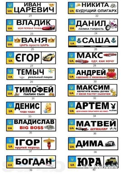 Іменні металеві номери на дитячий транспорт Валік 775974897 фото