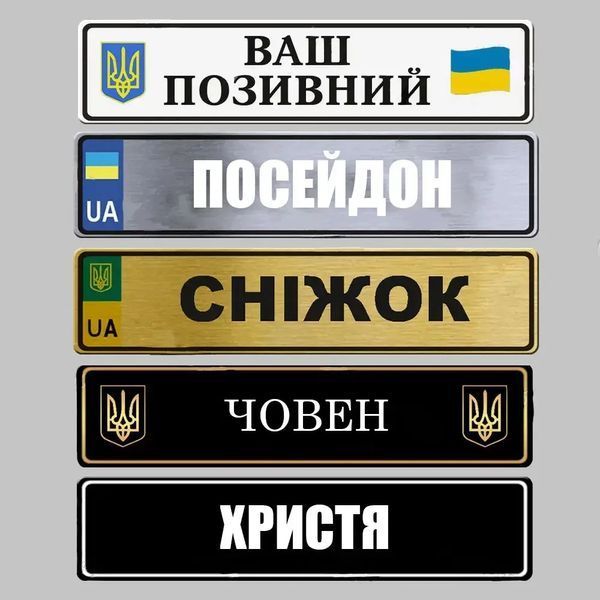 Авто номери ЗСУ сувенірні 1684306031 фото
