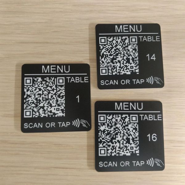 QR-меню металу на стіл ресторану кафе бару 1864056519 фото