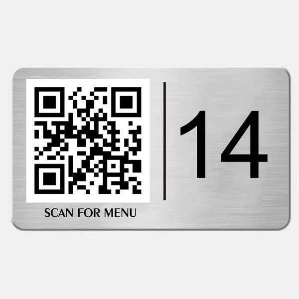 Qr-меню з металу на стіл 2160787443 фото