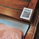 QR-код меню ресторану на металі &mdash; біла емаль Розмір 200х300 мм 1480820397 фото