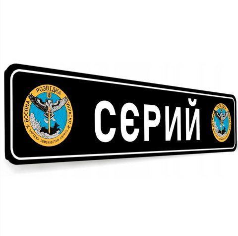Номерний знак для машини з емблемою та позивним Сувенірний із металу 2192544162 фото