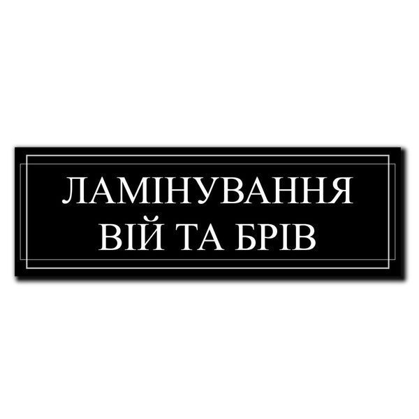 Табличка вивіска, на двері, у салон краси, BR. BEAUTY ROOM, Beauty studio, 30x10 см 2124764974 фото