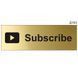 Настінна табличка &laquo;Subscribe&raquo; для YouTube | Металева табличка з кріпленням | Ангели Друку 1540309841 фото 4