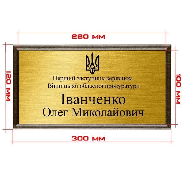 Офісні таблички на двері з номером та написом металеві 34139502 фото