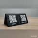 Металева табличка на стіл QR-меню столика та логотипом 2123442327 фото 2