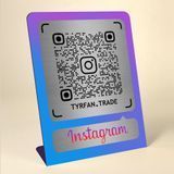 На металі Інставізитка, qr код, Insta-візитка, Інстаграм візитка, Інстаметка, Інста-вивіска, інста-візитка 1483213488 фото
