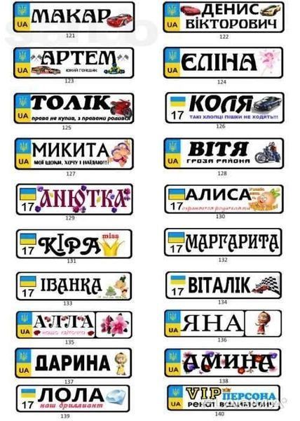 Дитячі іменні номери з датою місяцем роком та містом народження малюка 762436770 фото