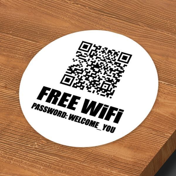 Настільна табличка free wi-fiТабличка з паролем для готелю та кафе 1720577886 фото