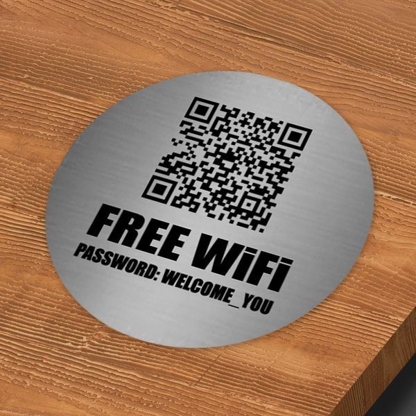 Настільна табличка free wi-fiТабличка з паролем для готелю та кафе 1720577886 фото