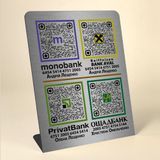 Табличка для оплати в кафе через QR код (будь-який банк) 2238670065 фото