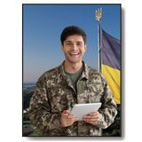 Замовити табличку на металі для пам'ятника з фотографією військового 1988271654 фото