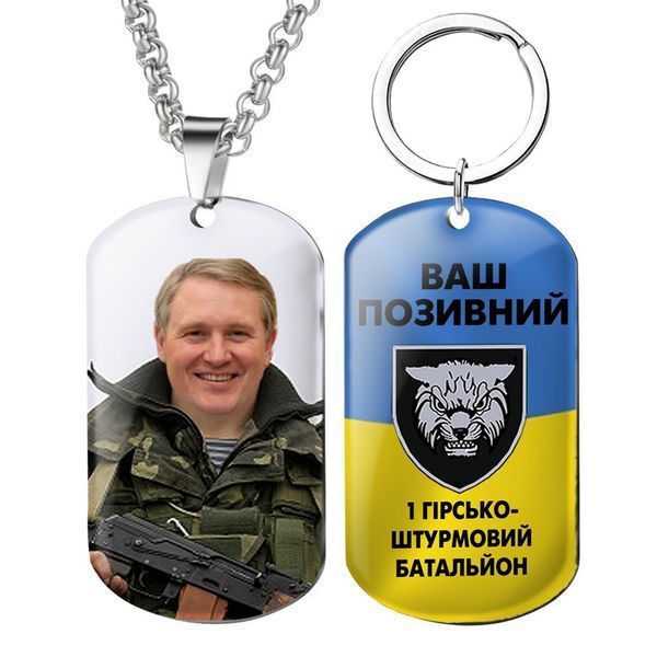 Армійський жетон Окремий гірсько-штурмовий батальон с Вашим фото и позивним 1751293835 фото