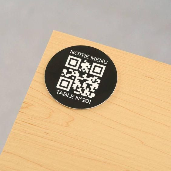 Таблички на стіл із нанесенням qr-коду з металу 2182386400 фото