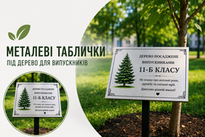 Металеві таблички під дерево фото