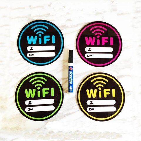 Металевий знак &mdash; настінна вивіска табличка кругла покриття пароль Wi-Fi 1847813721 фото