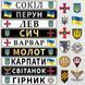 Номерні знаки для військових ЗСК металеві з Вашим покличним 1936254229 фото 1