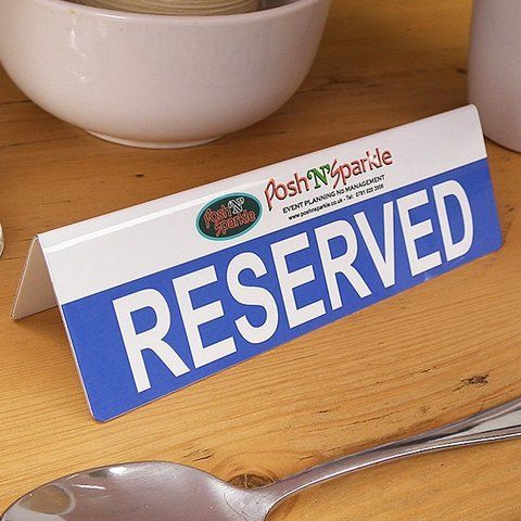 Табличка reserved для кафе 2481473260 фото