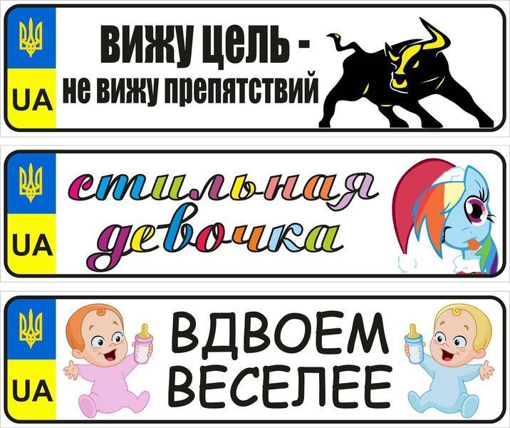 Іменні металеві номери на дитячий транспорт (Індивідуальний) Вася 776653441 фото