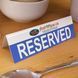 Табличка reserved для кафе 2481473260 фото 1