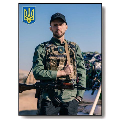 Металевий надгробний портрет для солдата 1993612369 фото