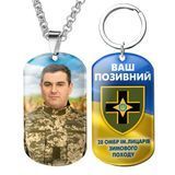 Військовий жетон жетони ЗСУ з емблемою бригади 28 ОМБр Ім. Ліцарів Зимового Походу Вашим фото та покличним 1776865302 фото