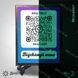 Металева візитка на металі для інстаграм із qr на підкладці з підставкою столи для кафе, барів, ресторанів 1576629252 фото 9