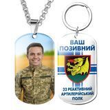 Жетони армійські на ланцюжку з емблемою бригади 32 Реактивний Артилерійський Полк ззивним і Вашим фото 1776891117 фото