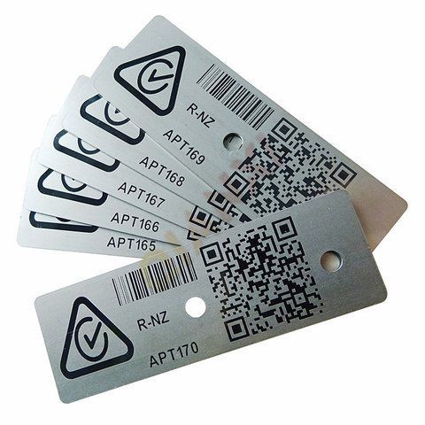 Металевий Шильдик з QR кодом на металі будь-якого розміру 1480158434 фото