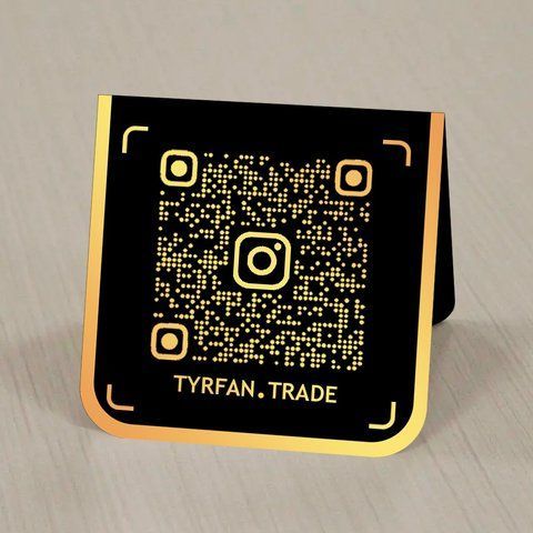 Інформаційні таблички на стіл ресторану з qr кодом і Вашим текстом 1837665967 фото