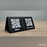 QR-код Меню для кафе, ресторану, кав'ярні з дерева QR код для швидкої оплати, QR-код соцмереж 2128738923 фото
