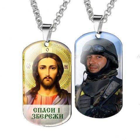Ікона в авто + ваше фото у вигляді жетону 1622986338 фото