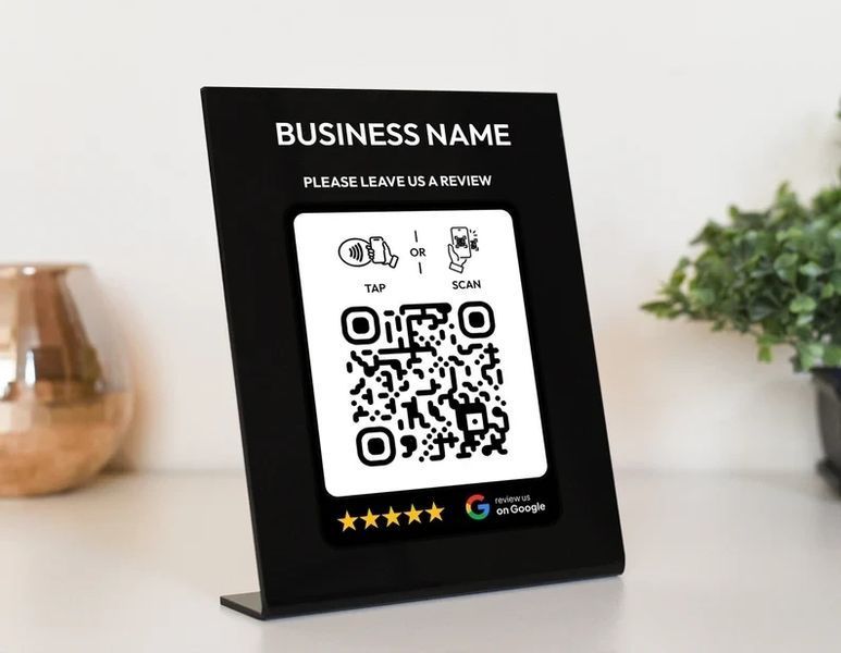 Металева настільна QR-стійка, QR-код із логотипом на стіл 2525806125 фото