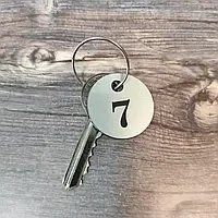 Номерки для ключів із металу круглі з Вашим логотипом і номерком 2030065754 фото