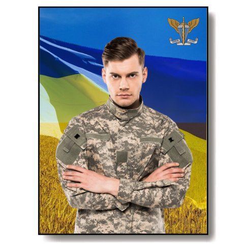 Пам'ятник металевий портрет для соладата ЗСУ 1988116237 фото