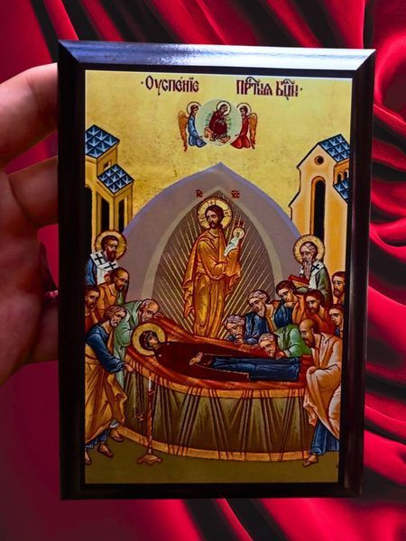 ікона Успіння Пресвятої Богородиці надрукована на металі 15564568689 фото