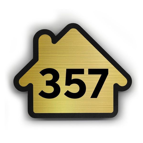 Дверні номери для квартири у вигляді будиночка (металеві) 549255423 фото
