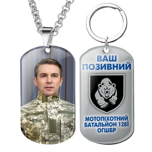 Військовий жетон кулон брелок підвіска з символікою й емблемою бригади 40 Окрема Артилерійська Бригада 1780599921 фото