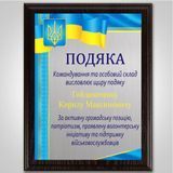 Диплом металевий подарунок військовому з дерев'яною підкладкою 1938176481 фото