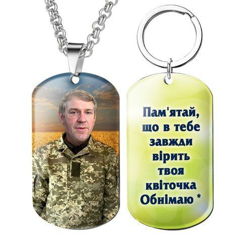 Оригінальний корпоративний подарунок &mdash; кулон, жетон, медальйон, брелок із Вашим фото та текстом 1950986072 фото